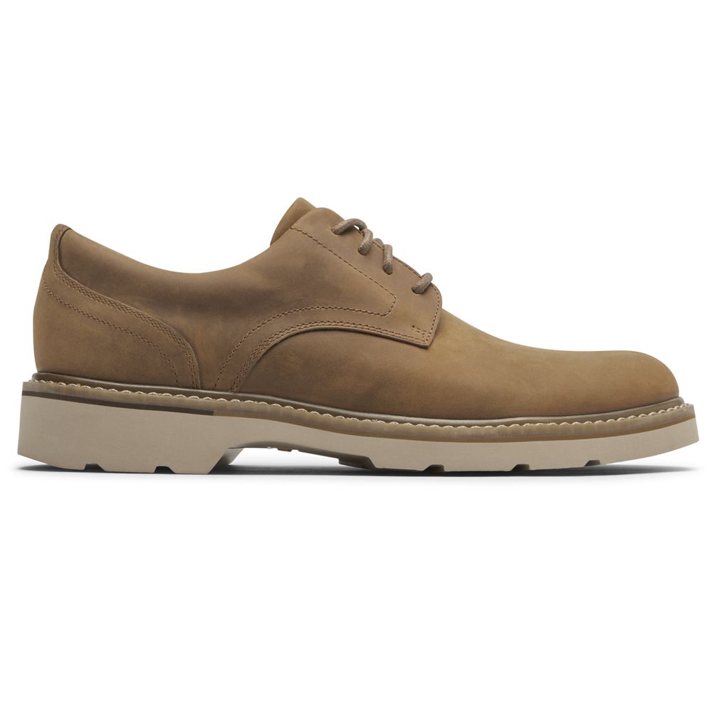 Sapatos Oxford Homem Rockport Charlee Waterproof Plain Toe Marrom,Portugal ENIYZ-9163